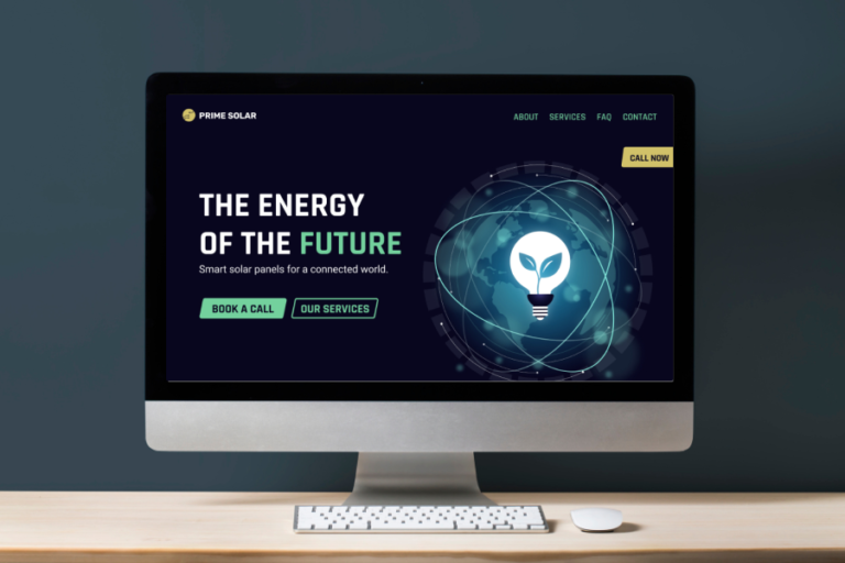 Solar Company Website Design - A Coconut Design article